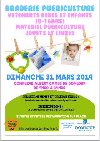 Braderie puériculture de Domloup Braderie puériculture de Domloup